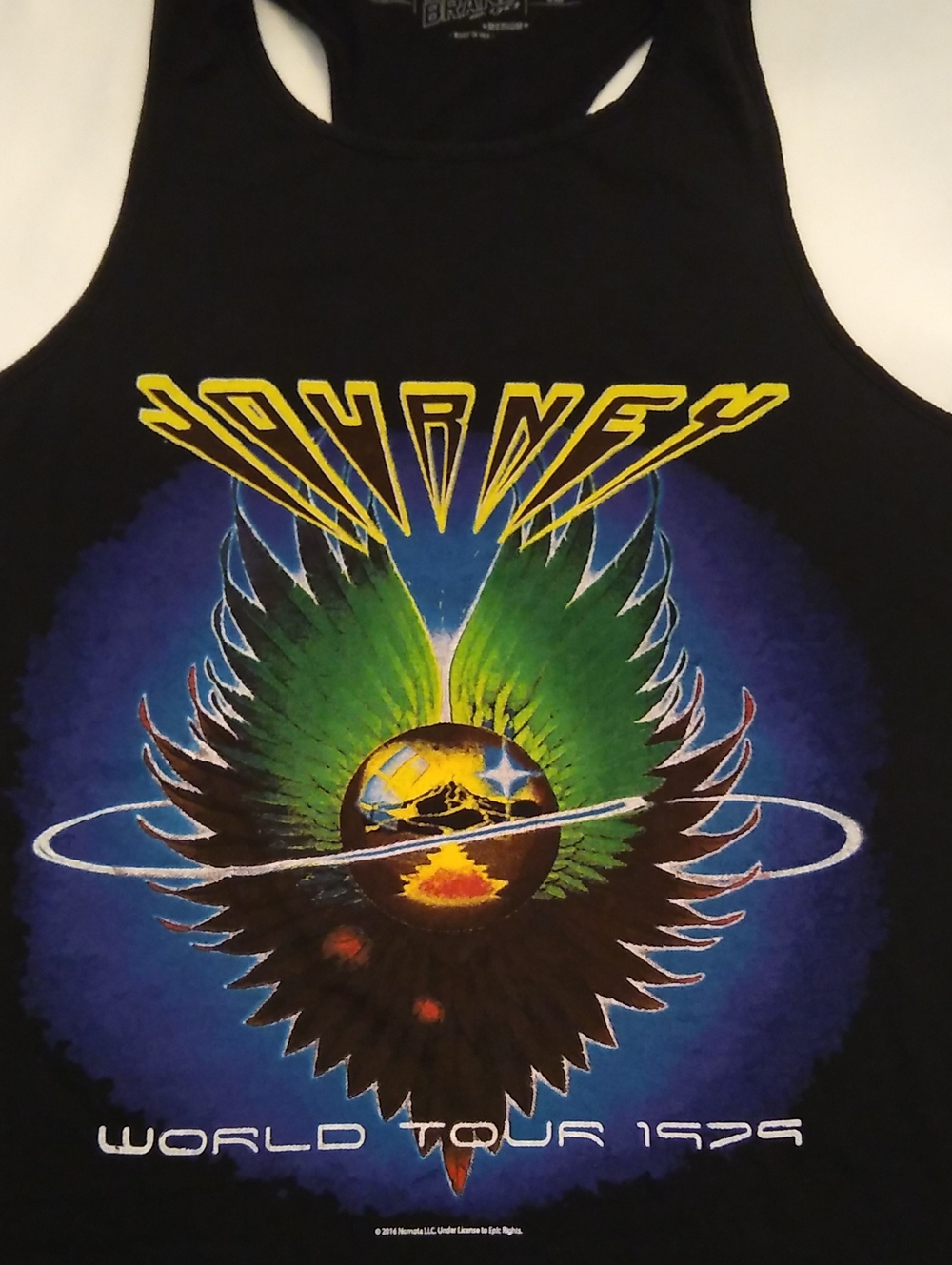 Journey Black Graphic Tank Top